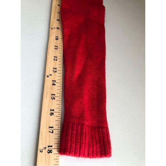 J. Crew Solid Red Turtleneck Merino Wool Blend Knit Sweater size S - Picture 8 of 12